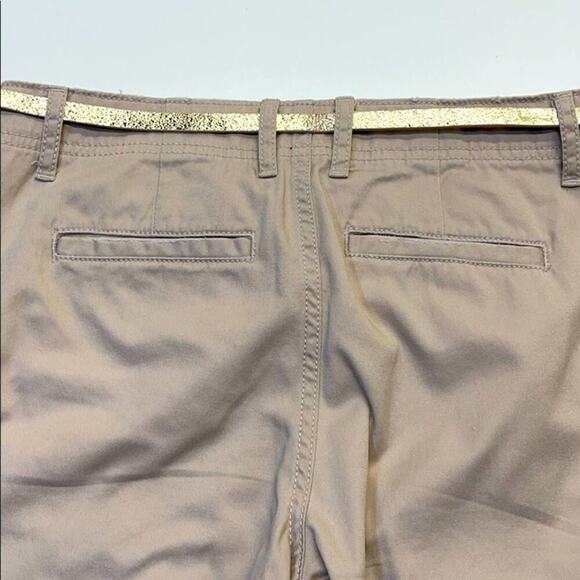 ELLE Womens 4 Dusty Pink Cotton Ankle Pants - Picture 3 of 4